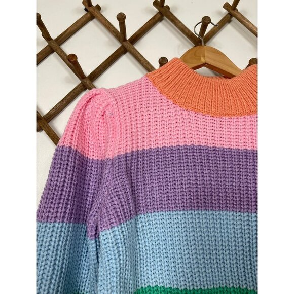 ENGLISH FACTORY Pastel Multi Color Sweater Size M - Picture 4 of 9